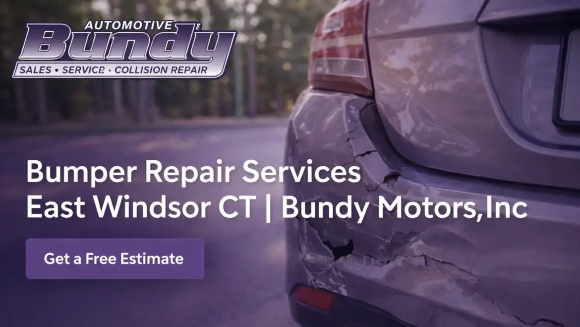 Which Signs Indicate You Need Bumper Repair Services East Windsor CT from Bundy Motors, Inc Right Away?