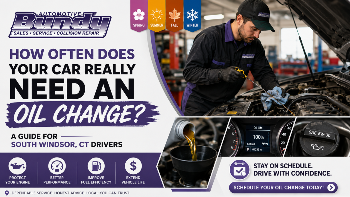 How Often Does Your Car Really Need an Oil Change in South Windsor CT?